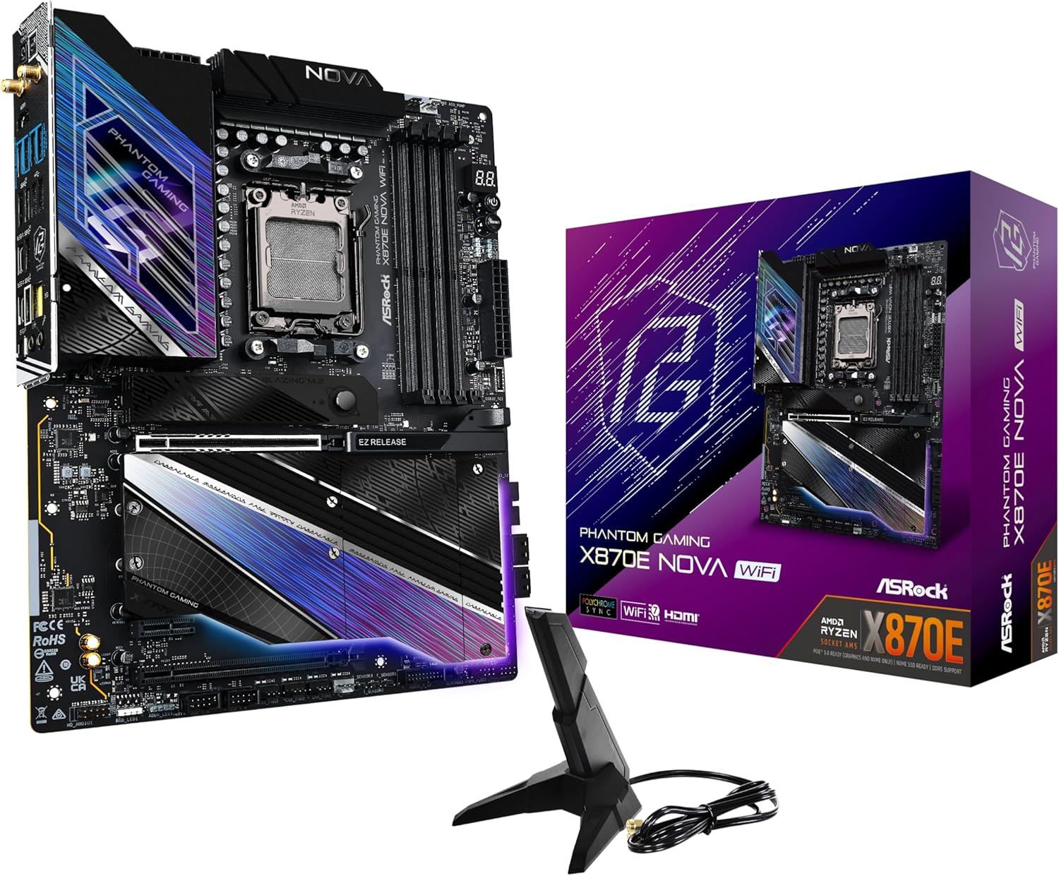 ASRock X870E Nova WiFi gaming Motherboard